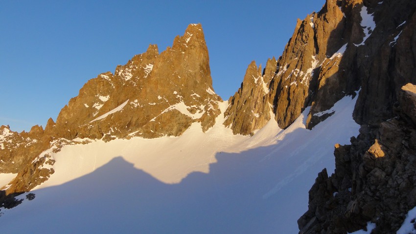 tour de la meije : col de la casse déserte versant E