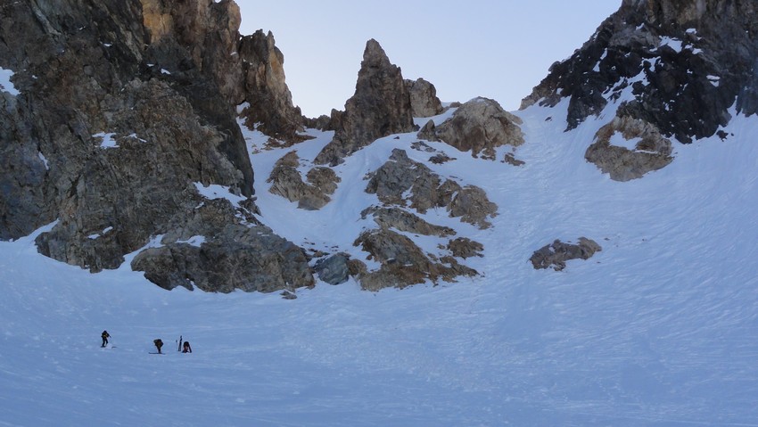 tour de la meije : col de la casse déserte versant O