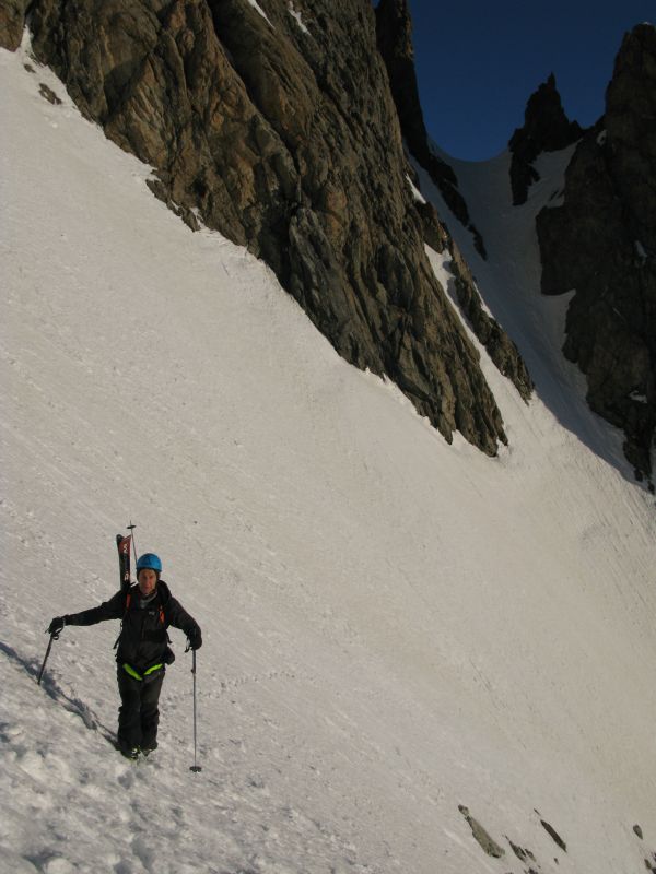 Débouché du couloir NE : En sud, c'est plus débonnaire