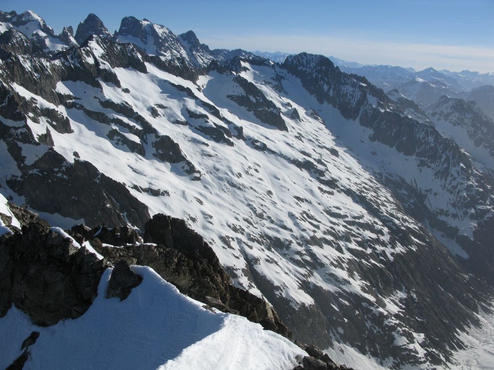 Pointes du Riou Blanc : Pointe Guyard et Pelvoux