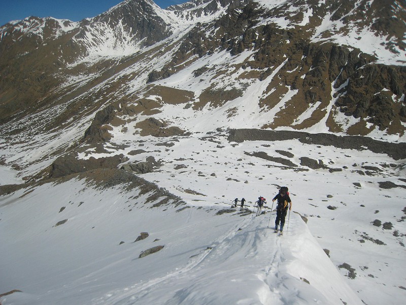 moraine de Vélan : Sur la moraine de la cabane du Vélan