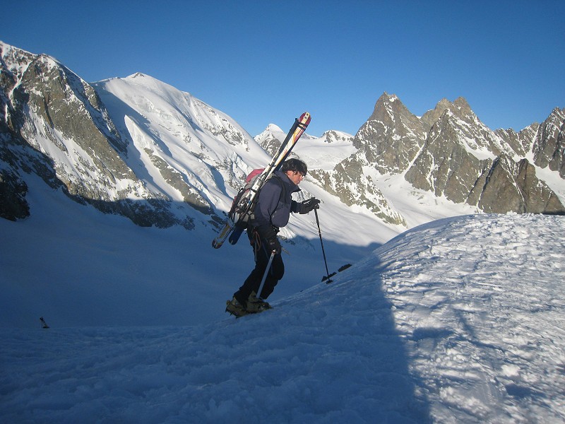 Col du Mt Brûlé : Antoine en termine