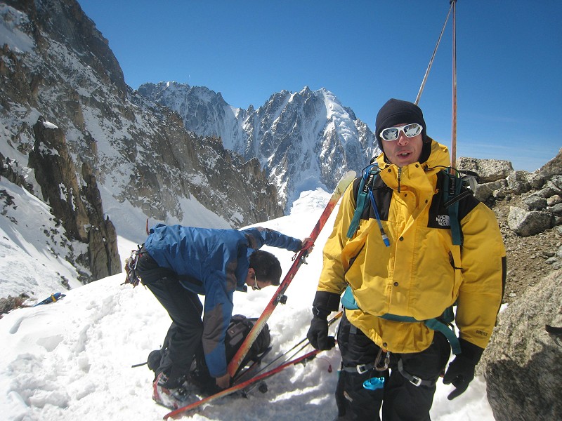 Mathieu et Julien : On se prépare pour le rappel du col du Chardonnet