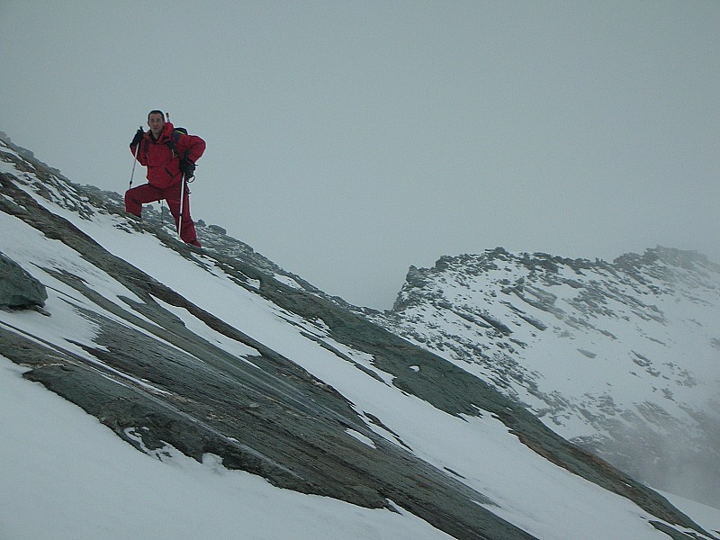#8 Passage de Rosoire : Cyrille à la montée au Glacier - En arrière, Roche Chevrière Passage de Rosoire : Cyrille à la montée au Glacier - En arrière, Roche Chevrière