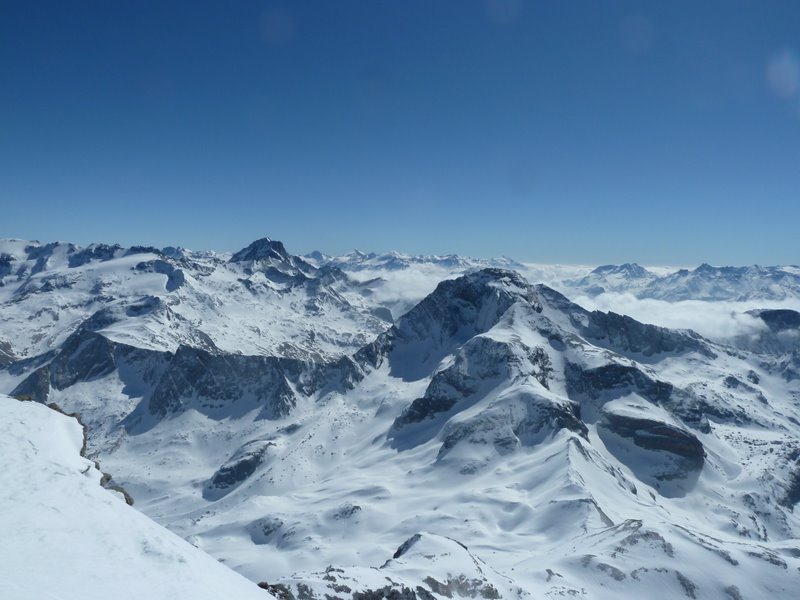 #7 Dôme de Polset : Du sommet vue sur la Pte de l Dôme de Polset : Du sommet vue sur la Pte de l'Echelle et la Dt Parrachée