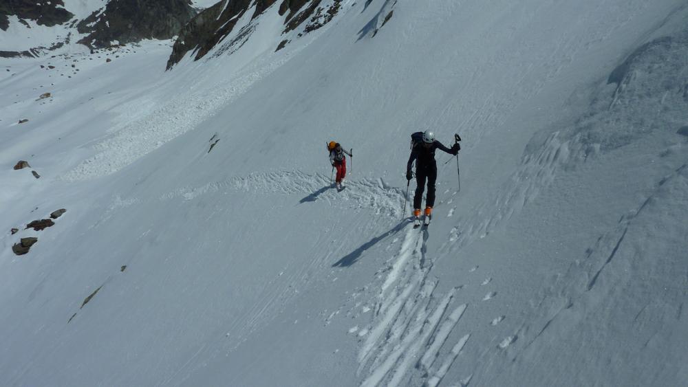 #25 Technique de l Technique de l'escalier : petit grattage pour eviter le long plat de la Sassiere