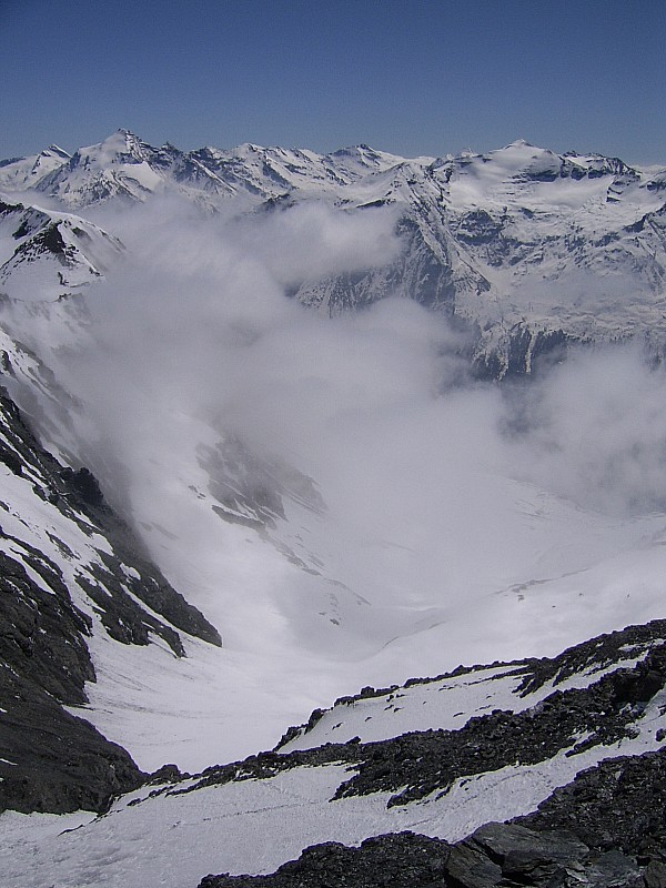 #5 glacier de pisselerand : on descend là puis virage à droite glacier de pisselerand : on descend là puis virage à droite
