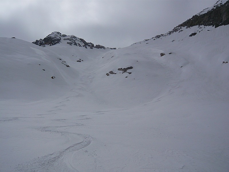 #3 Versant Nord : Début de descente côté italien Versant Nord : Début de descente côté italien
