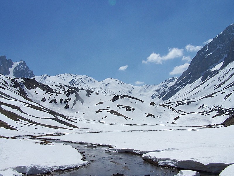 Pointe des Cerces : Plan des Mottets, ça manque de neige!