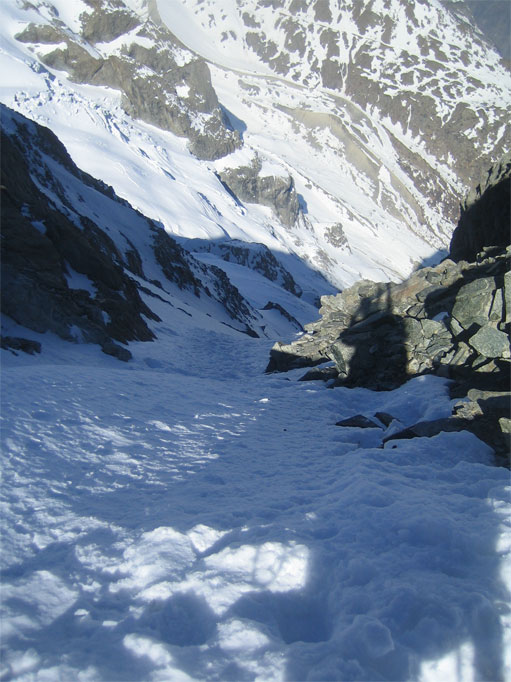 Couloir du Serret du Savon : en bonnes conditions