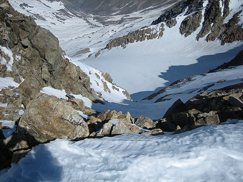 #2 Couloir NW Cochettes : Du sommet... Couloir NW Cochettes : Du sommet...