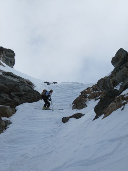 5 - Descente de la brèche : Neige béton