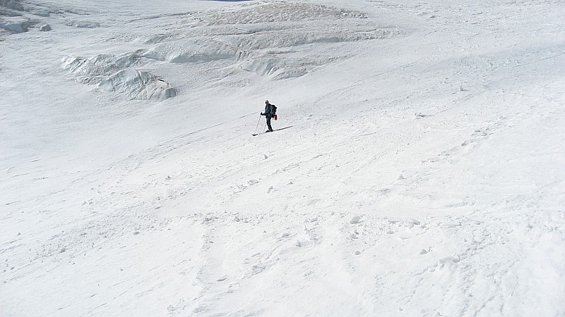 glacier des Quirlies : dans la 1ère descente