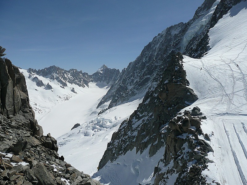 #4 haut téléphérique grand montet : vue sur le glacier de l haut téléphérique grand montet : vue sur le glacier de l'argentiére