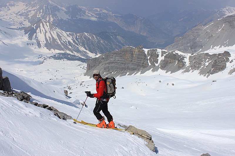 #6 Arnaud à la descente sous le col des Portes Arnaud à la descente sous le col des Portes
