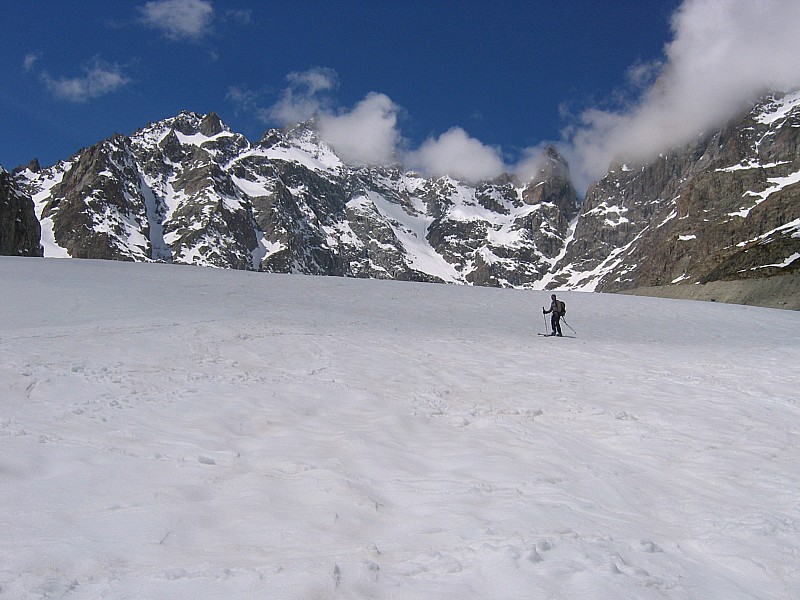 #12 descente sur glacier noir : tranquille descente sur glacier noir : tranquille