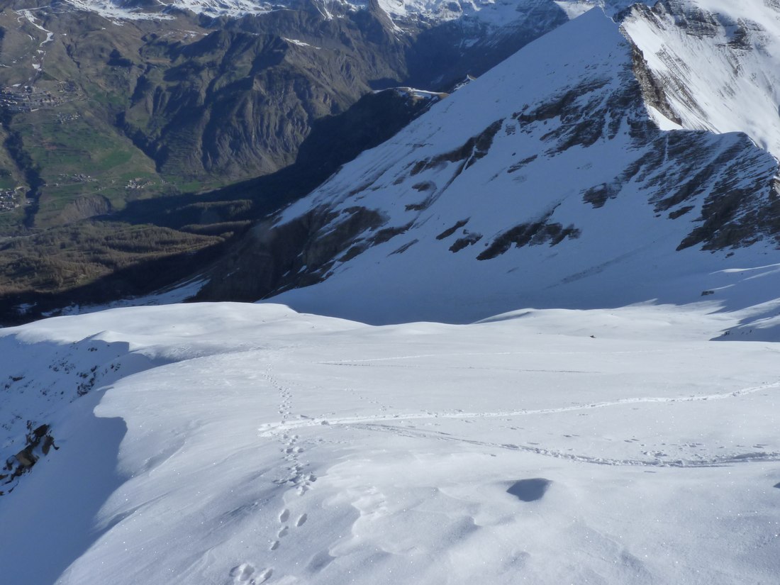 #2 Pente de l Pente de l'aiguille : depuis le sommet