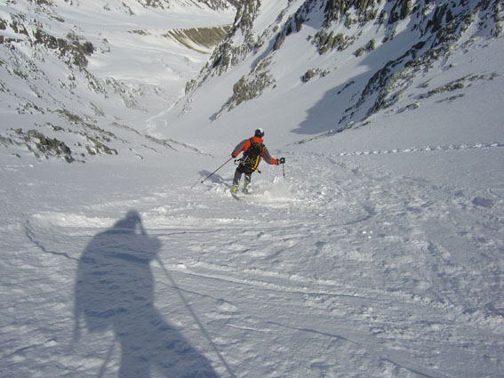 descente1 : Dans le bombé gavé de la sortie de gauche de pré les fonds...