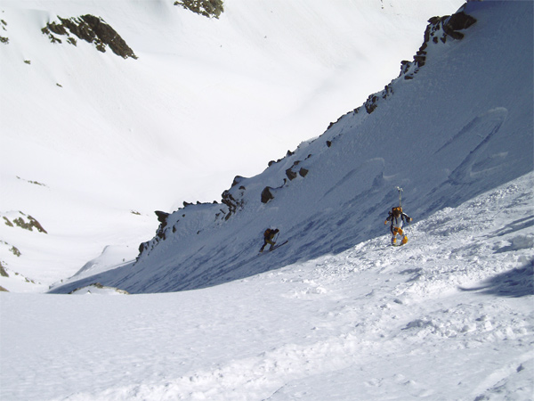 Couloir N du Charmet : Autoroute du Charmet !!