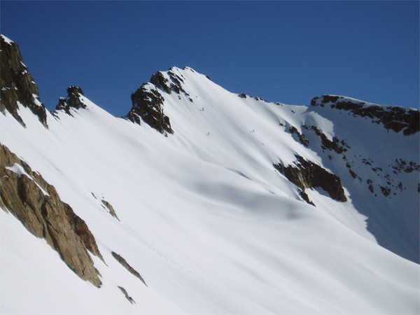 Montée au Charmet : Sous le sommet du Charmet