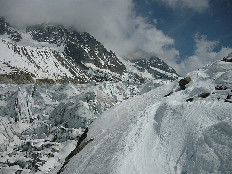 #11 col du Tour Noir : vers la fin du glacier col du Tour Noir : vers la fin du glacier