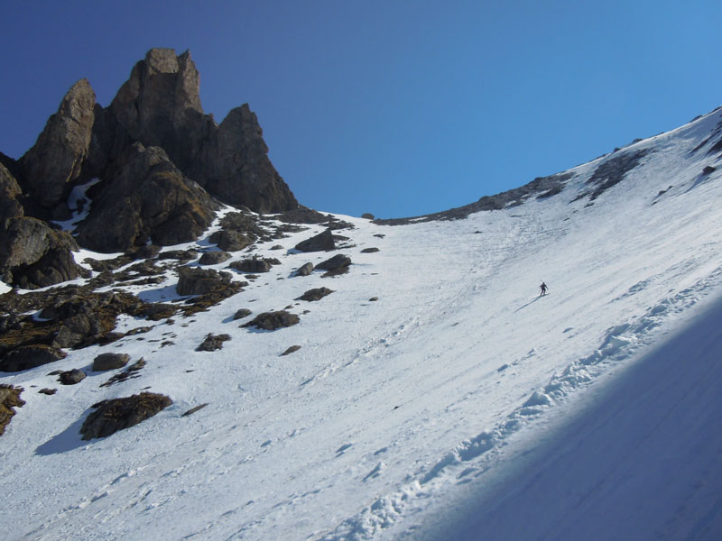 #2 Brêche de Parozan : versant Ouest bien dur. Brêche de Parozan : versant Ouest bien dur.