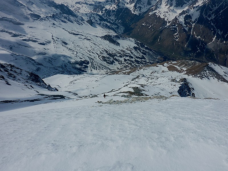 #7 Dôme des Nants : En remontant l Dôme des Nants : En remontant l'arête W du Dôme des Nants.