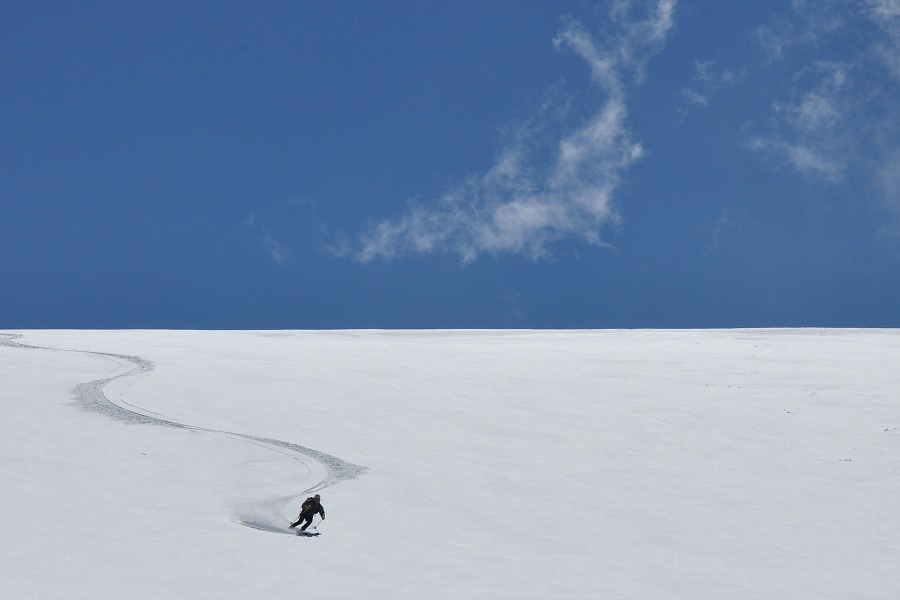 Glacier de Sauches : Petite poudre légère comme un nuage