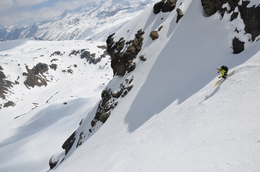 Punta Baseï : Les joies du ski de printemps.