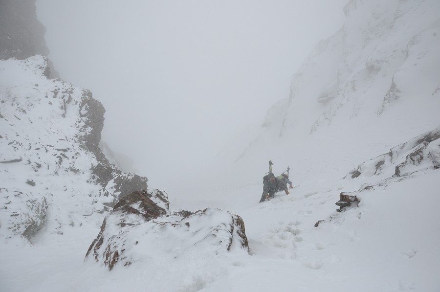 Col de la Galise : Ambiance sévère pour le basculement transfrontalier au col de la Galise