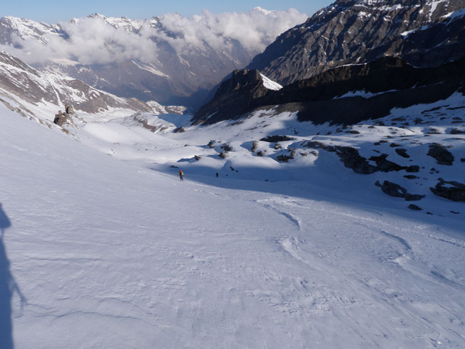 #24 glacier Timorion : pas timorées, on prend pied sur le glacier Timorion : pas timorées, on prend pied sur le