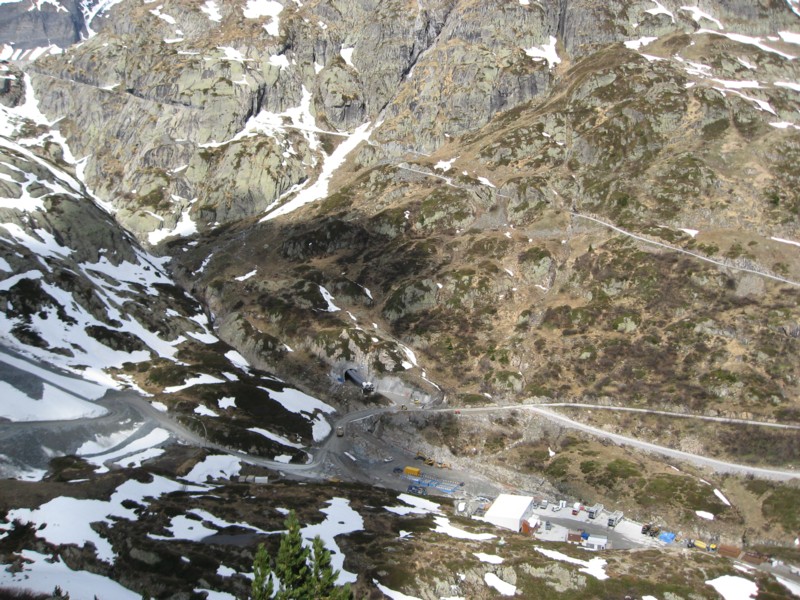 #4 Pointe de la Terrasse : Le bas du chantier impressionnant du Nant de Dranse. Pointe de la Terrasse : Le bas du chantier impressionnant du Nant de Dranse.