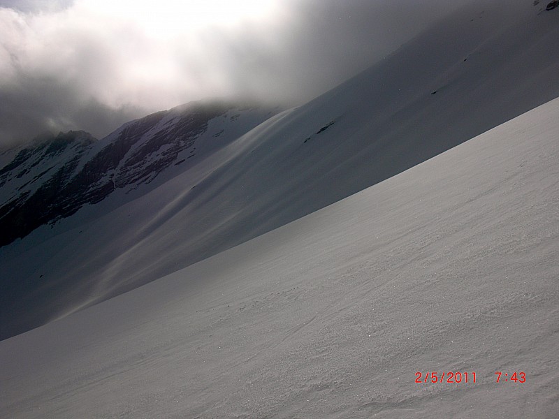 contre-pente du pt 2905 : vers Grande combe...