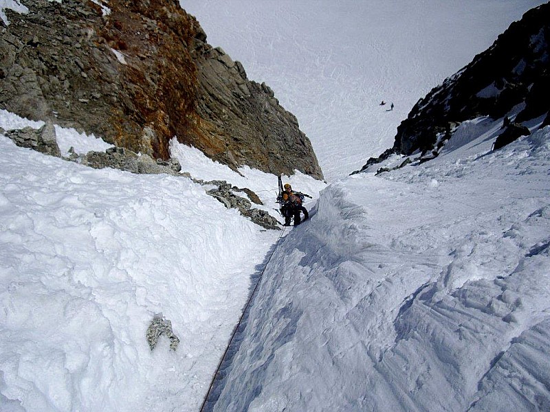 col du Chardonnet : 1 ier arrivé 1 ier passé