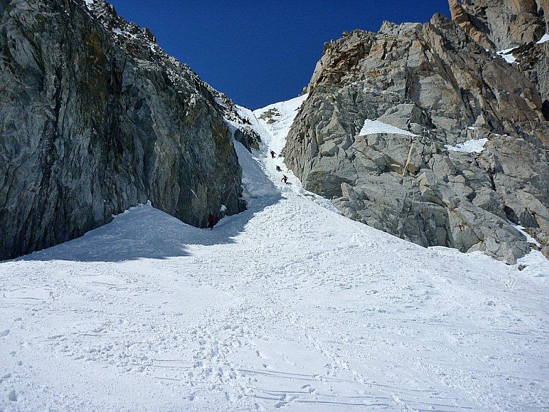 col du Chardonnet : depuis le bas