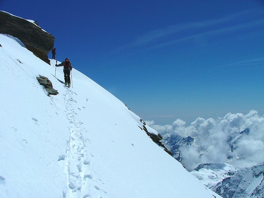 #3 Arbéron : Arrivée tranquille au vrai sommet, à ski. Arbéron : Arrivée tranquille au vrai sommet, à ski.