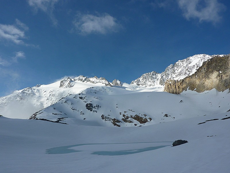 Glacier de Gébroulaz : Soleil au S