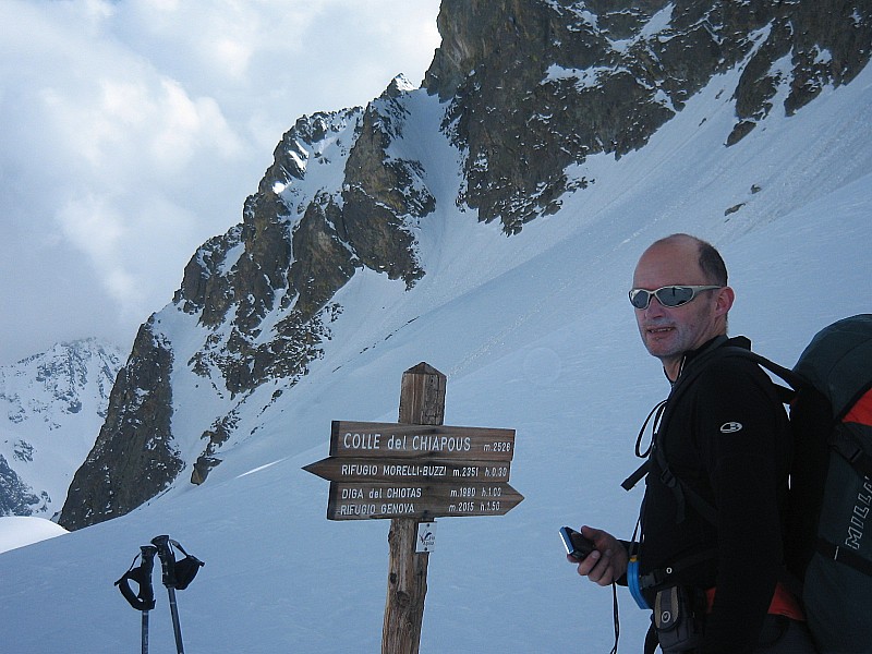#5 Passo del Porco : le plus "bas" des 2 passages en neige, permettant de prendre pied sur L Passo del Porco : le plus "bas" des 2 passages en neige, permettant de prendre pied sur L'altiplano del Baus.