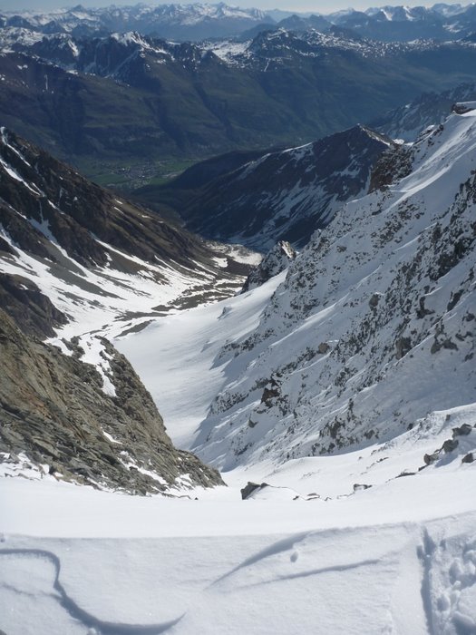 #5 Pic du Rif : La virgule vue du haut, ca a l Pic du Rif : La virgule vue du haut, ca a l'air bon, mais en fait non