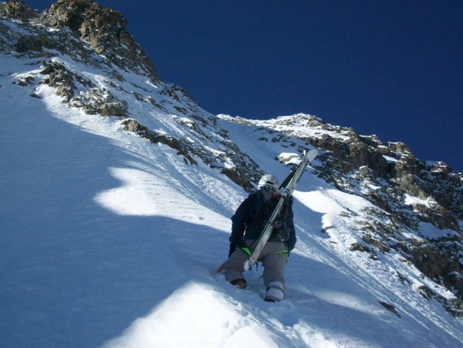 Couloir Macho : Ca y est, la jonction est faite... au dessus la suite des réjouissances !