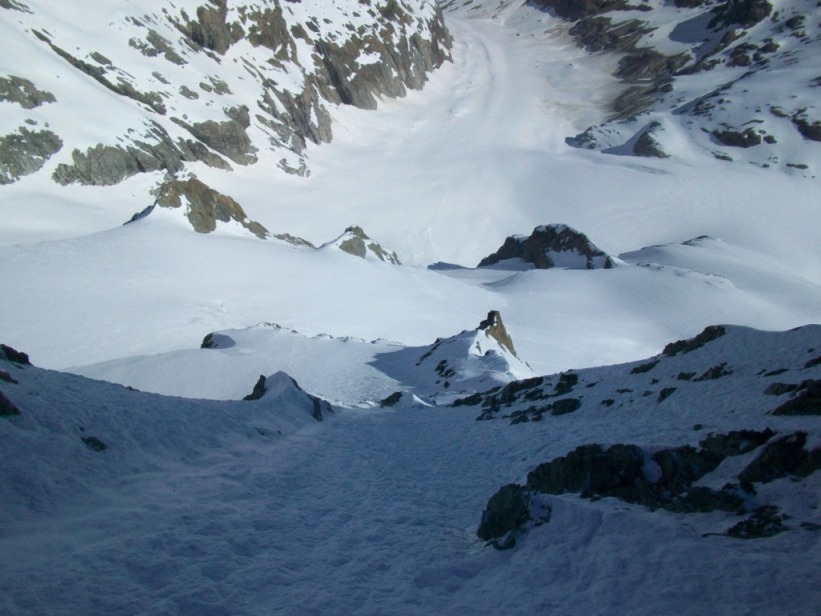 Couloir Macho : Et enfin le bas du haut du couloir, qui se situe juste au dessus du haut de la partie basse (du couloir)