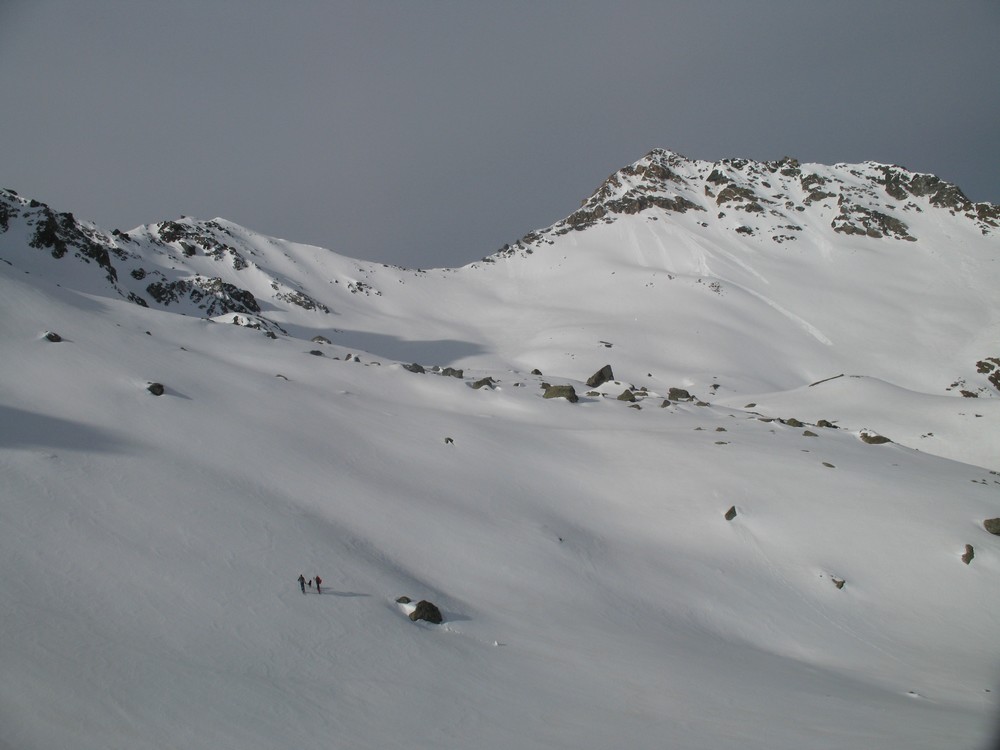 2 Briançonnais et 1 Kikichien : sous les Toillies vers le Col du Blanchet