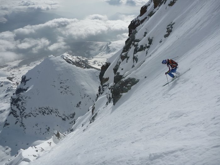 #4 Viso : La pente superieure, un peu aerienne, superbe (c Viso : La pente superieure, un peu aerienne, superbe (c'est l'adjectif du jour!)