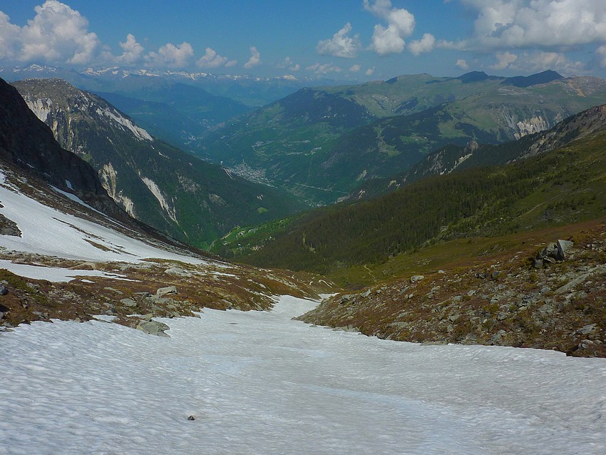 Vallonnet : Talweg du Gorret: ligne de 400m qui ramène tranquillement au sentier