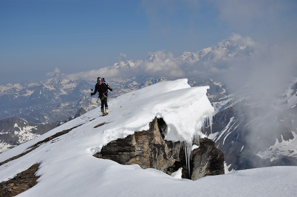 Pointe des Mines : Premier sommet de la journée, et première petite bielle !