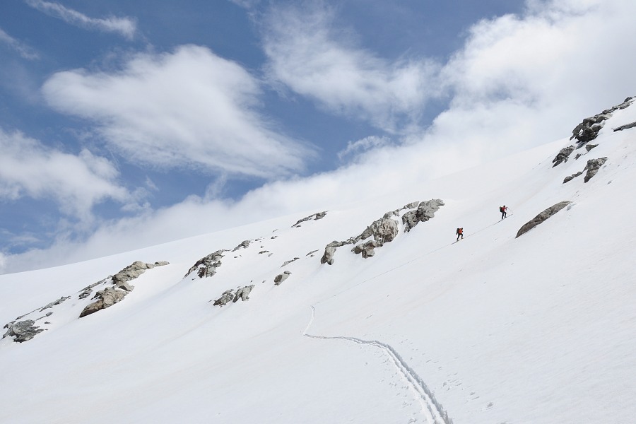 Glacier de Gollette : Entre éclaircies et averses de grelle