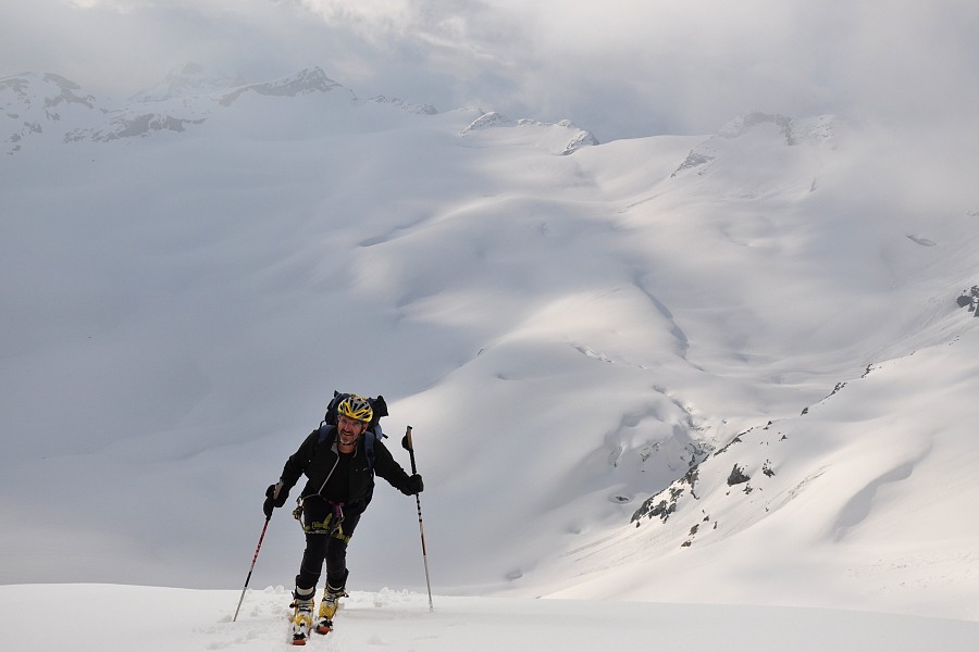 Glacier de la Glairetta : Le soleil puissant perce de temps en temps