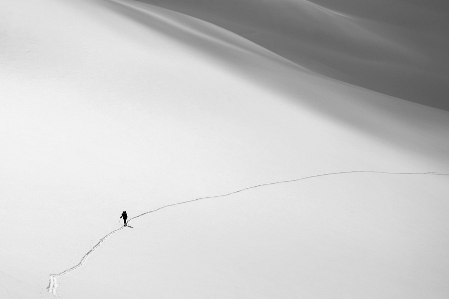 Glacier de la Glairetta : Grands espaces et petite bielle