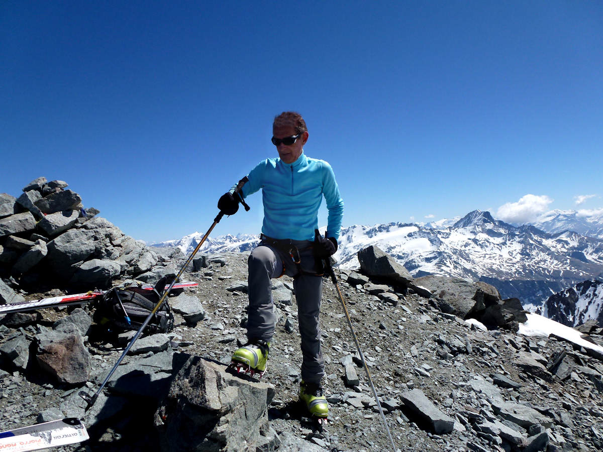 Pause photo : Devant les glaciers de Vanoise.