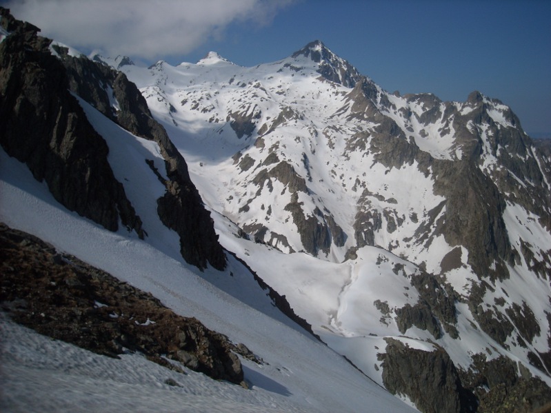 vue du Rocher blanc : Du col de la Croix